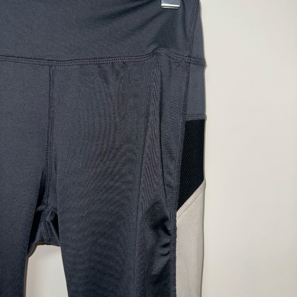 Women's High-Waisted Leggings - US S - Grey - Cream - H&M - Picture 2 of 8